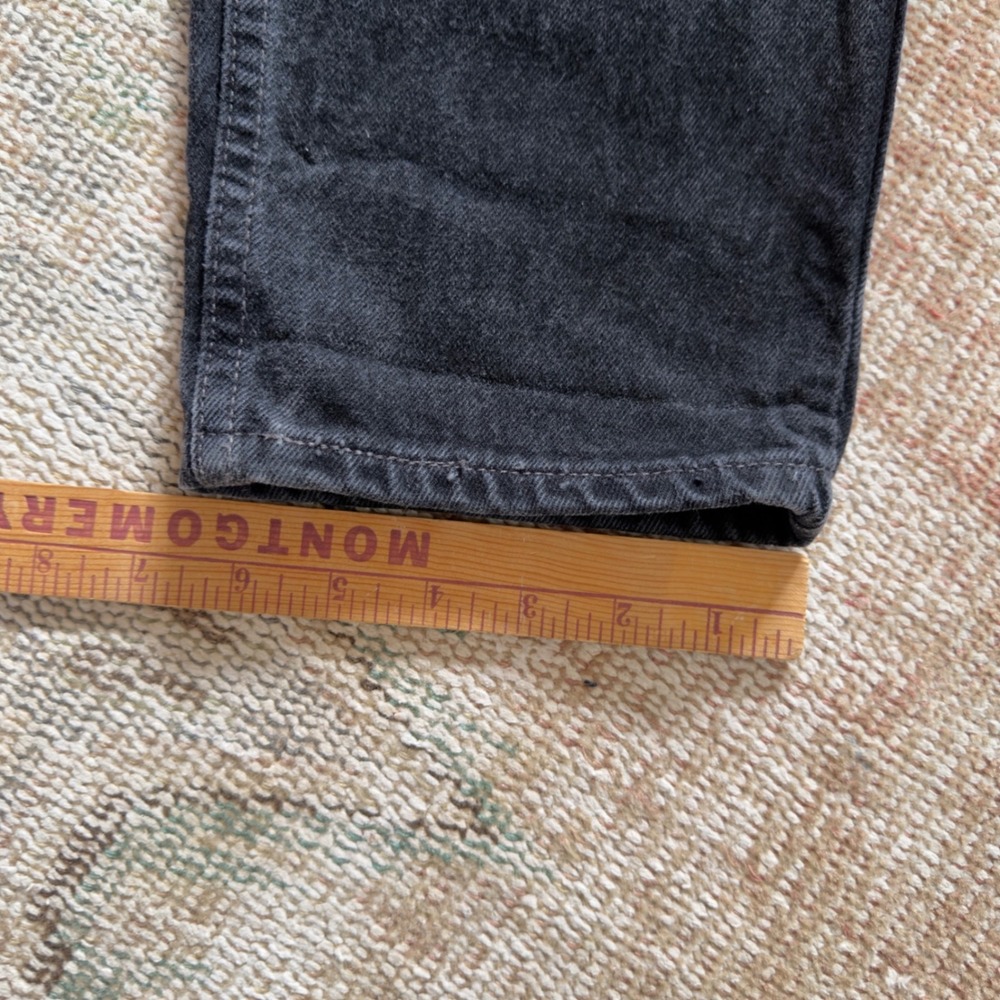 Vintage‎ Levis 550 Black Relaxed Fit Tapered Leg Jeans 16 REG - Picture 6 of 8